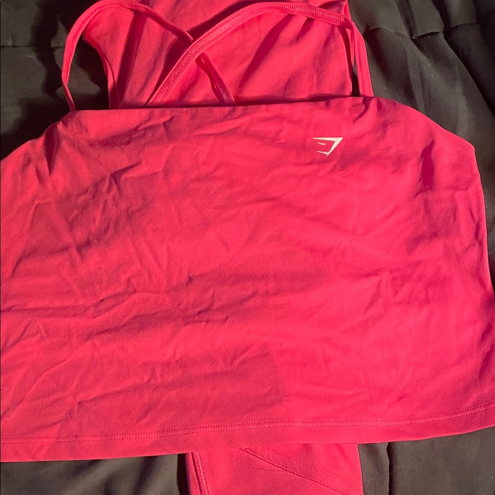 Gymshark Neon Pink Tank Top and matching tights